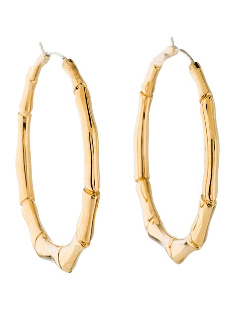 gucci ohrstecker gold|Gucci bamboo jewelry.